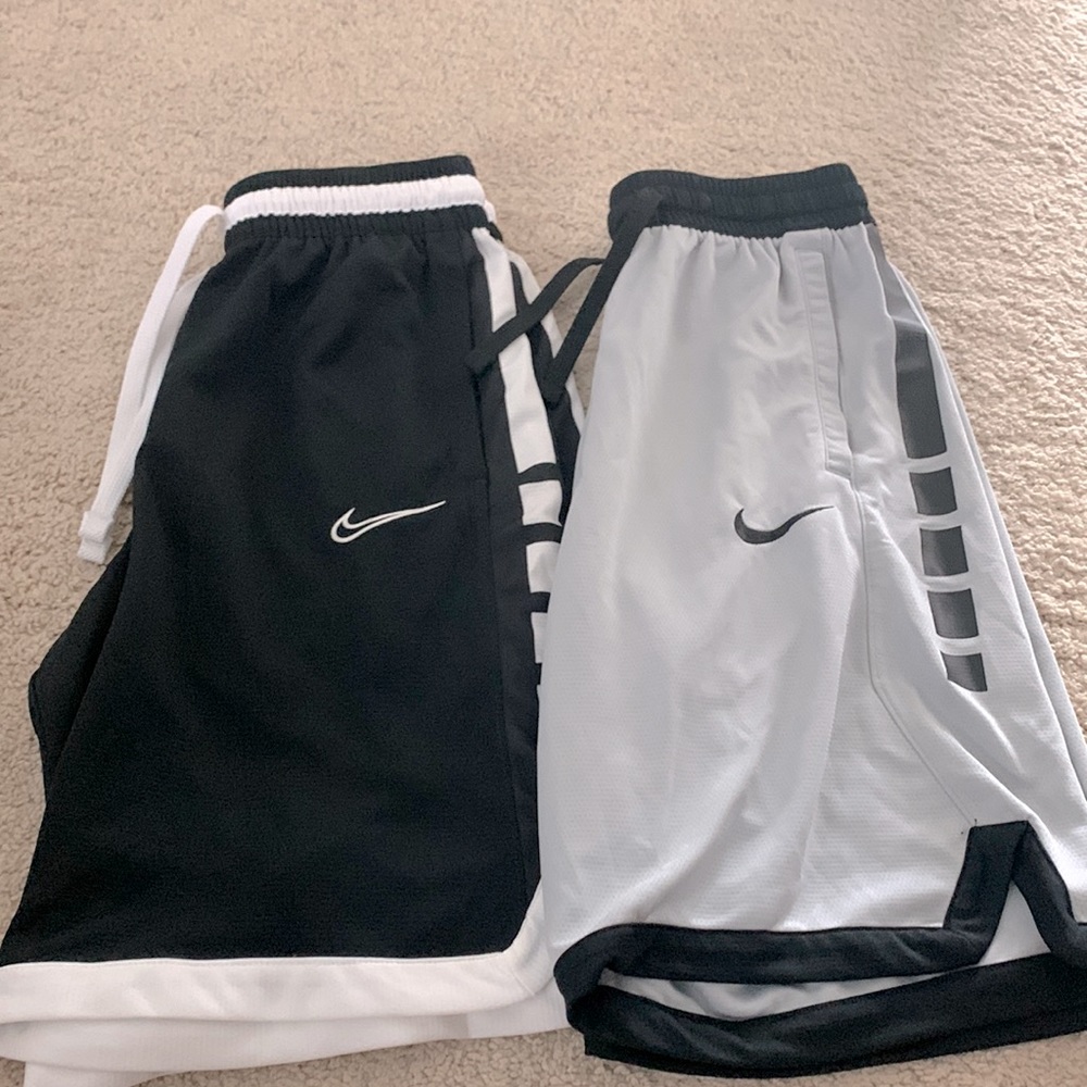 2 nike elite dri-fit basketball shorts - both size S mens